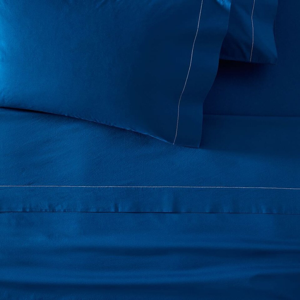 Organic Washed Cotton Percale Sheets & Pillowcases West Elm Australia